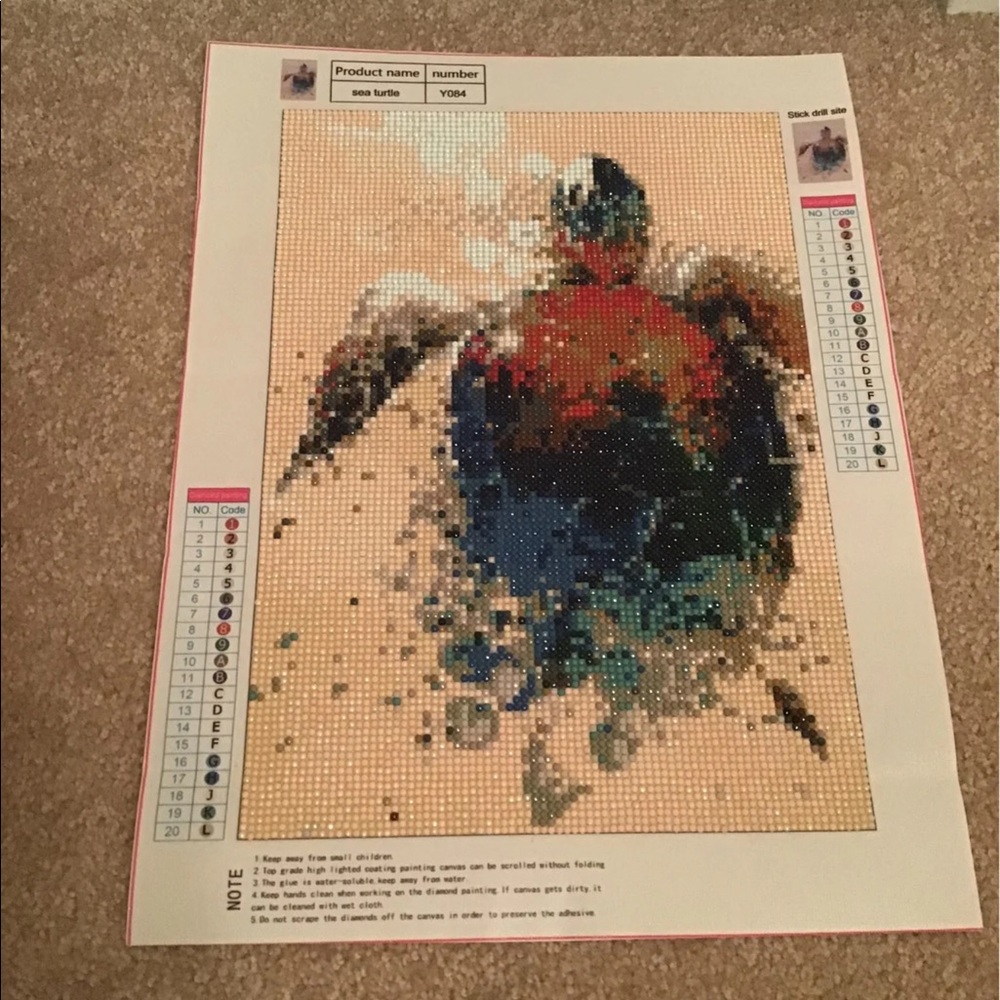 Sea turtle painting
